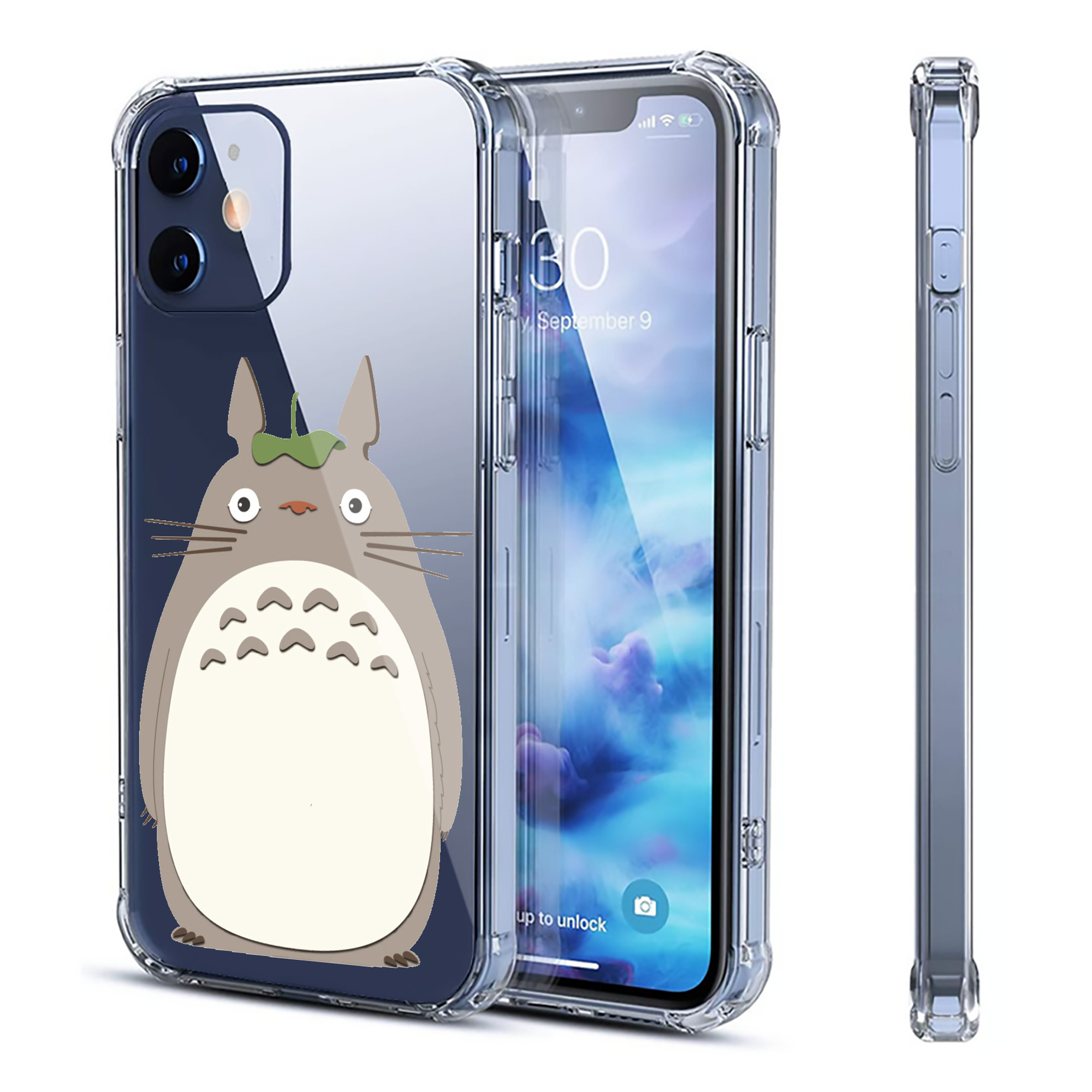 （画像用） となりのトトロ 草壁メイ 草壁サツキ My Neighbor Totoro Satsuki Kusakabe Mei Kusakabe 【iPhone 12シリーズ対応】透明スマホケース（クリアソフトケース）
